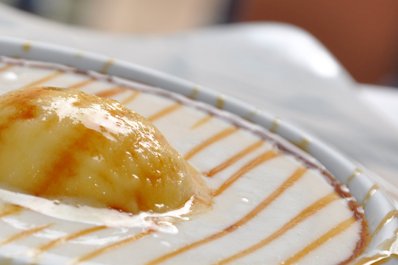Mousse de arroz con leche sobre colada en EL PECADO